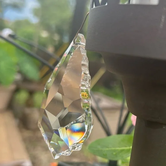 Crystal Sun Catcher Rainbow Caster Chandelier Pendant Window Glass Maple Leaf x2 - Picture 10 of 13